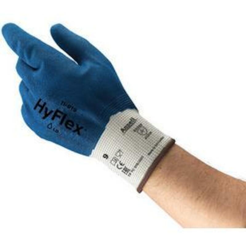 GANT HYFLEX BLANC/BLEU      11-919       10 ANSELL