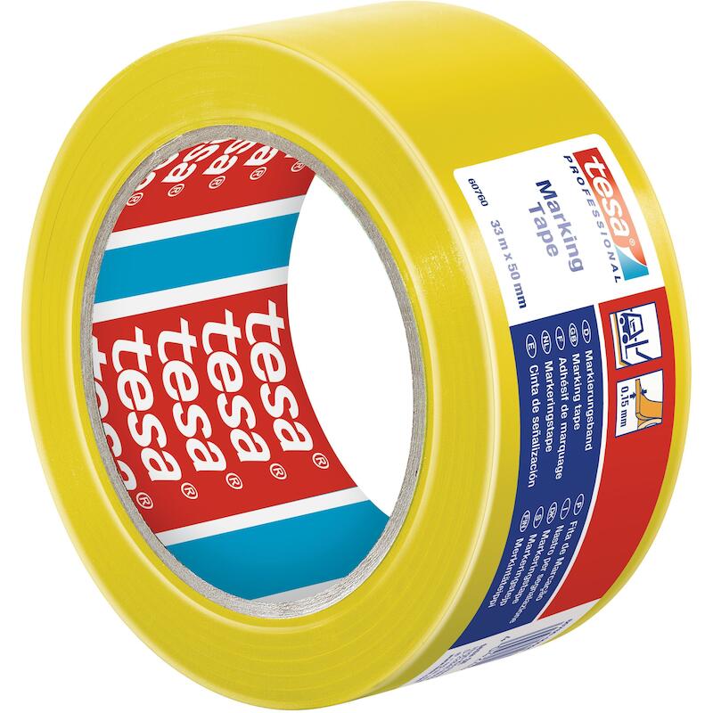 RUBAN SIGN.HAZARD WAR.JAUNE 60760  50MM X 33M TESA