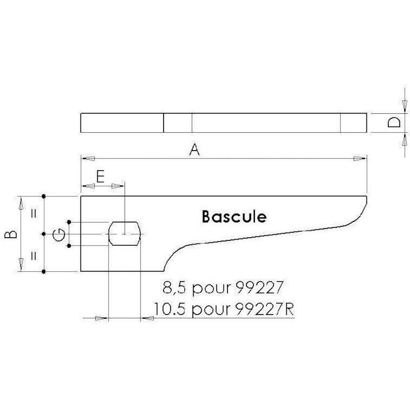 CRAMPON LOQUET FERMETTE 7"  99250            MONIN