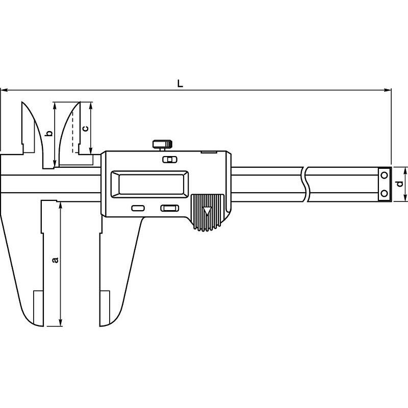 PIED A COULIS.0-600MM DIG.  500-501-10 0,01MM MITU