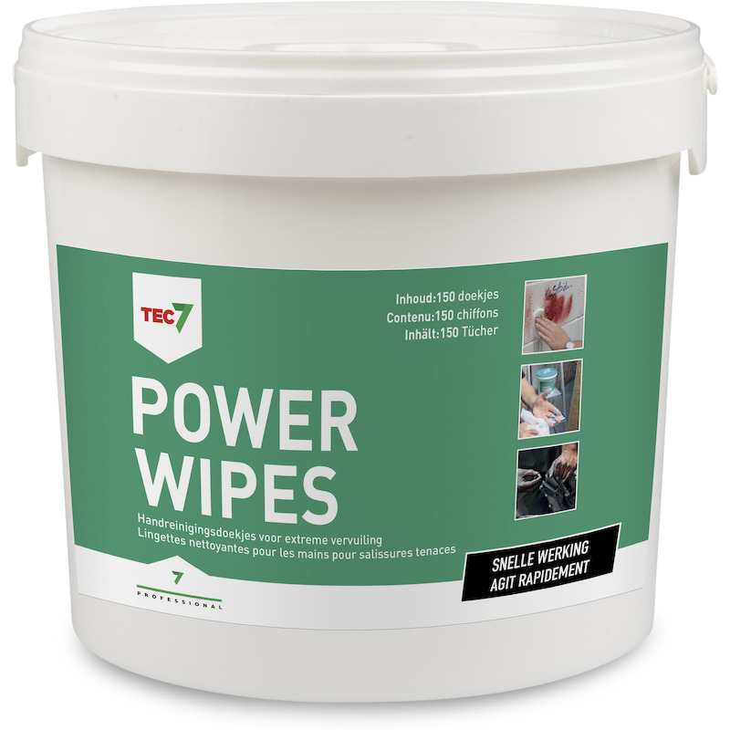 CHIFFONS À NETTOYAGE(150PC) POWER WIPES       TEC7