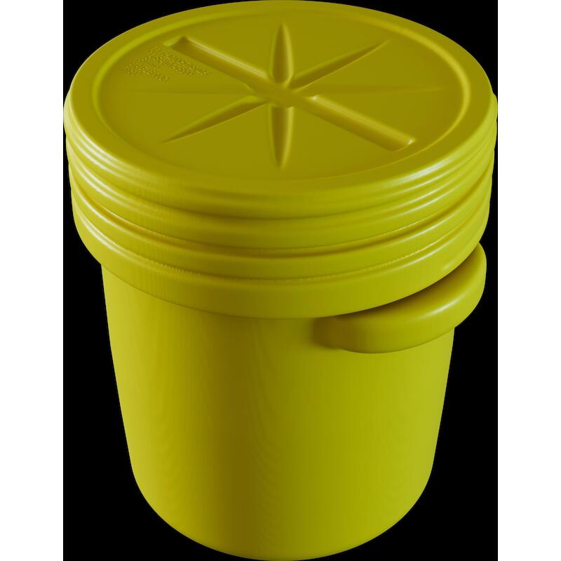 FÛT + COUVERCLE HDPE 75,7L  EDR16500YL JAUNE EAGLE