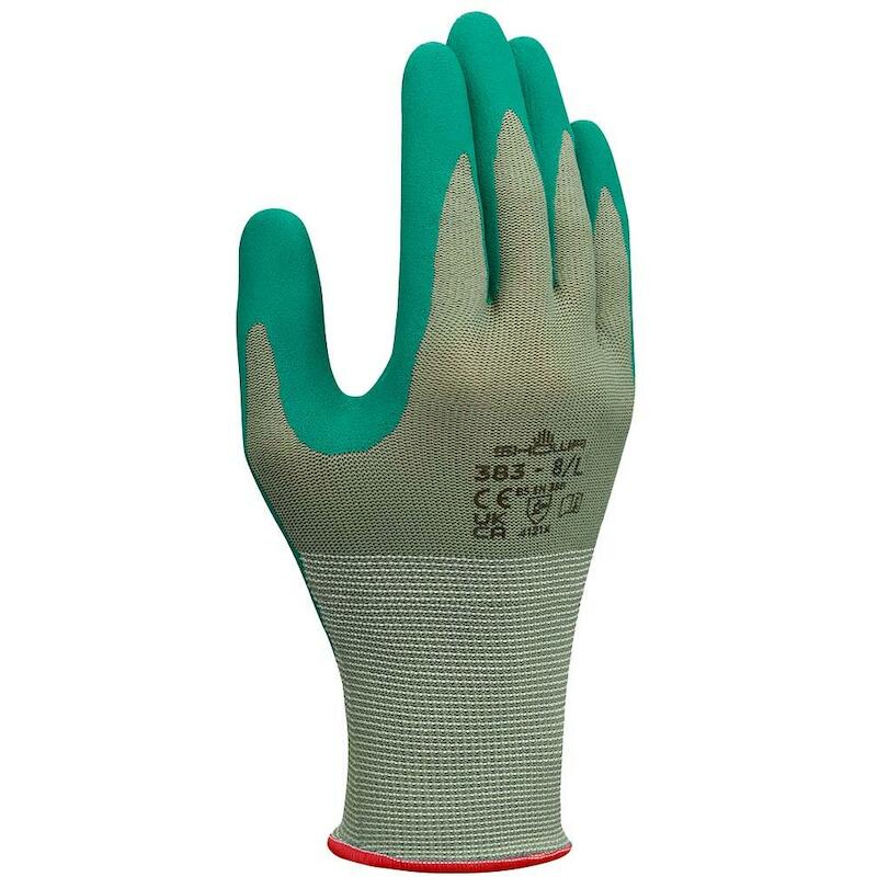 HANDSCHOEN BIO/NITRIL GROEN 383 EBT      7/M SHOWA