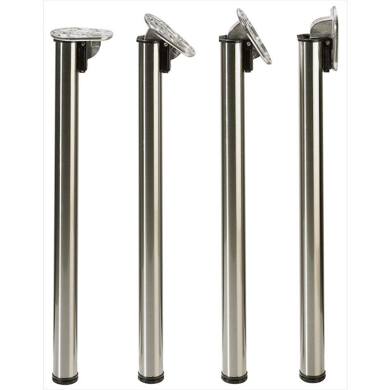 TAFELPOOT JENGO ZWART 710MM 46693 (4STUKS) HETTICH