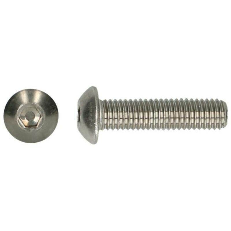 Hexagon socket button head screw - iso 7380-1 - M6 x 10 mm - stainless steel A2 - 06030529