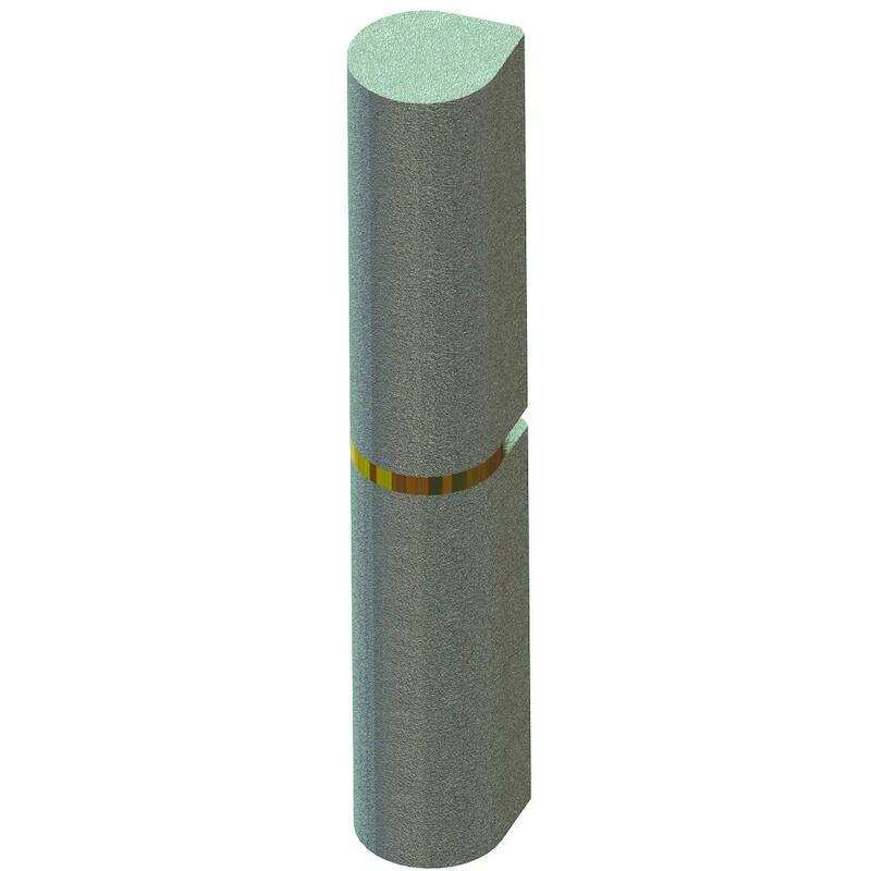 PAUMELLE A SOUDER 80 ACIER  060 - BAGUE LAITON