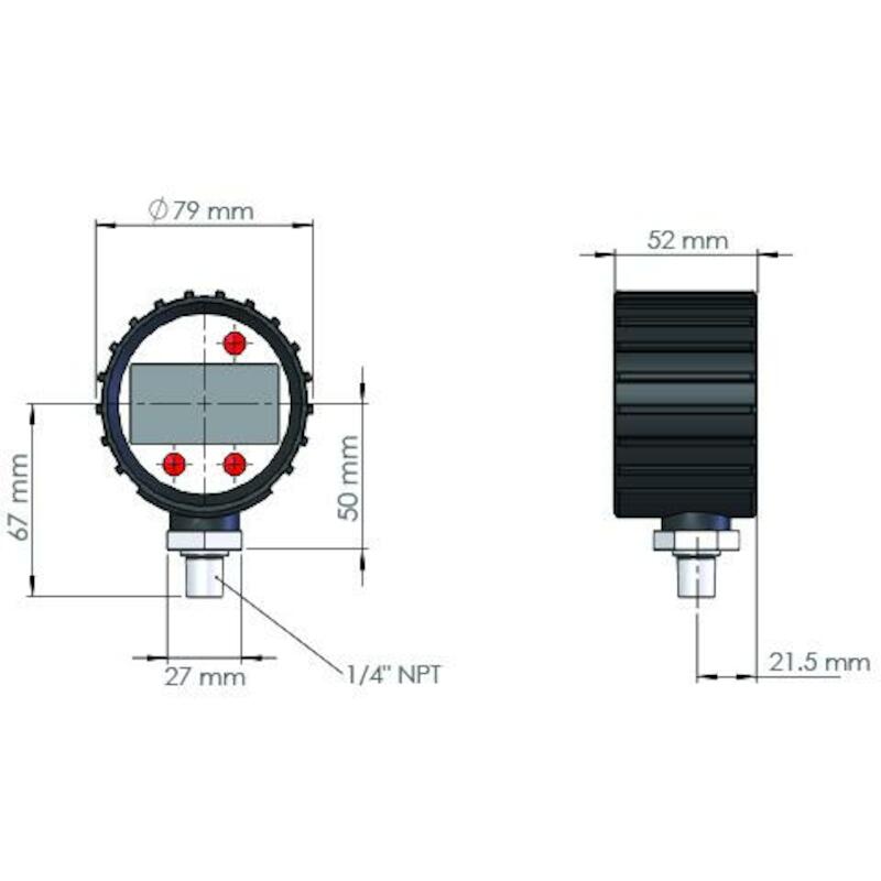 HI-FORCE  HDG1       MANOMETER DIGITAAL