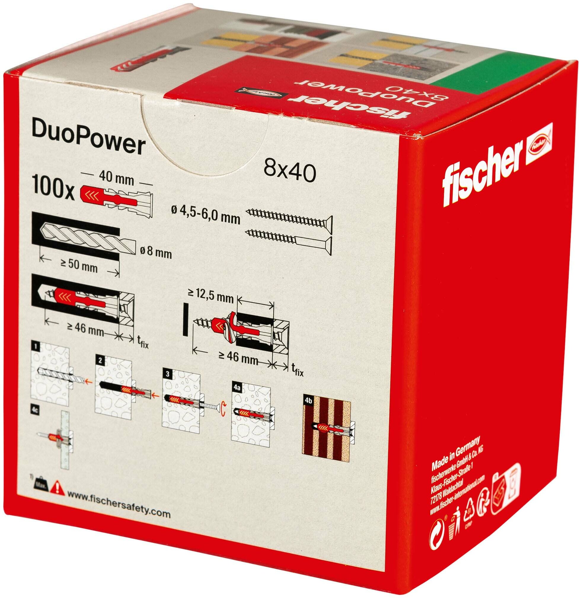 PLUG NYLON  8X40            DUOPOWER       FISCHER