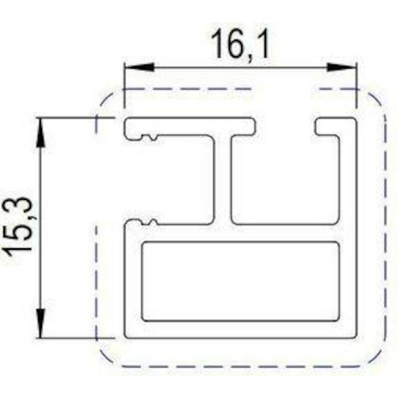 MOUSTIQUAIRE ALU ÉMAILLÉ    RP10870 BLANC RAL9010