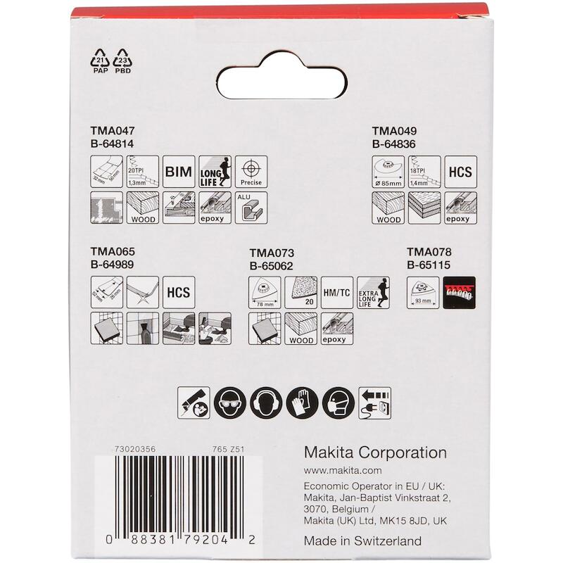 ENSEMBLE DE LAMES - E-16994 - MAKITA