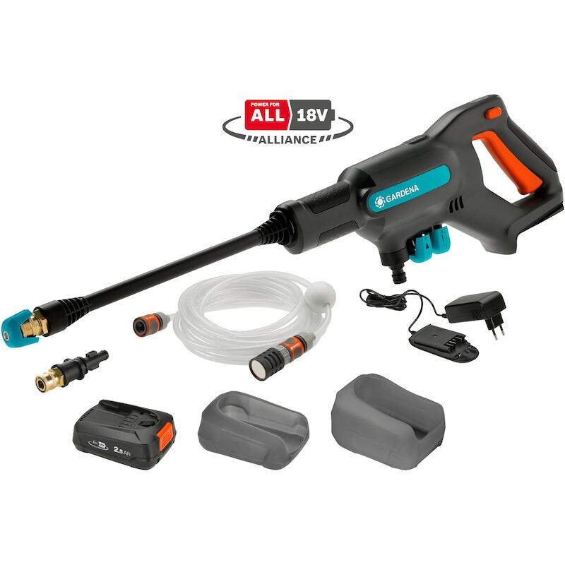ACCUHOGEDRUKREIN.18V/2,5AH  AQUACLEAN SET  GARDENA