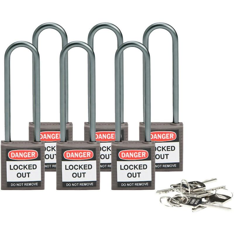 COMP SAFE PADLOCK 32MM SHA KD GREY/6    BRADY  6ST