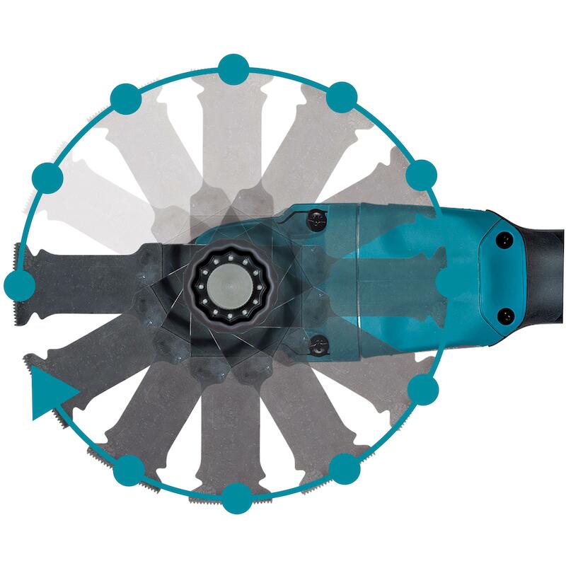 Makita - Accu-multitool - DTM53JT1 - 18 V - 1x 5,0 Ah - OIS/Starlock - Makpac III - 08152707