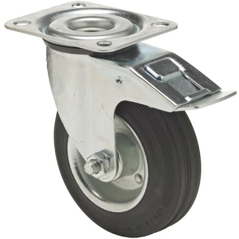 ROUE PIV.+FREIN CAOUT.100MM BPSM 1001 2100 - 70KG