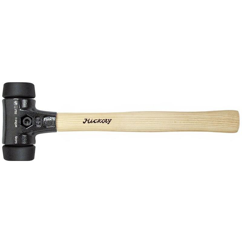 MASSETTE SAFETY AVEC EMBOUTS RONDS MI-SOUPLES AVECMANCHE EN HICKORY, EMBOUT DE MASSETTE ROND - 83233030 - WIHA