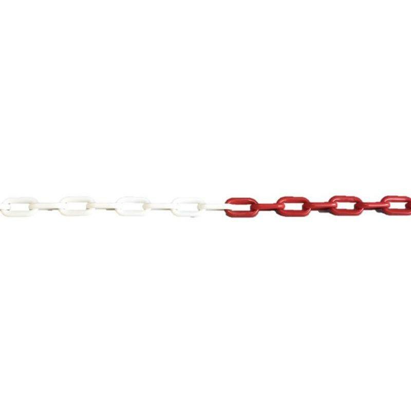 CHAÎNE SIGN.ROUGE/BLANC     6MM PVC