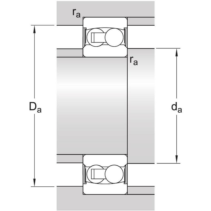 TWEERIJIGE ZICH INSTELLENDE KOGELLAGER - SKF 2207E-2RS1TN9