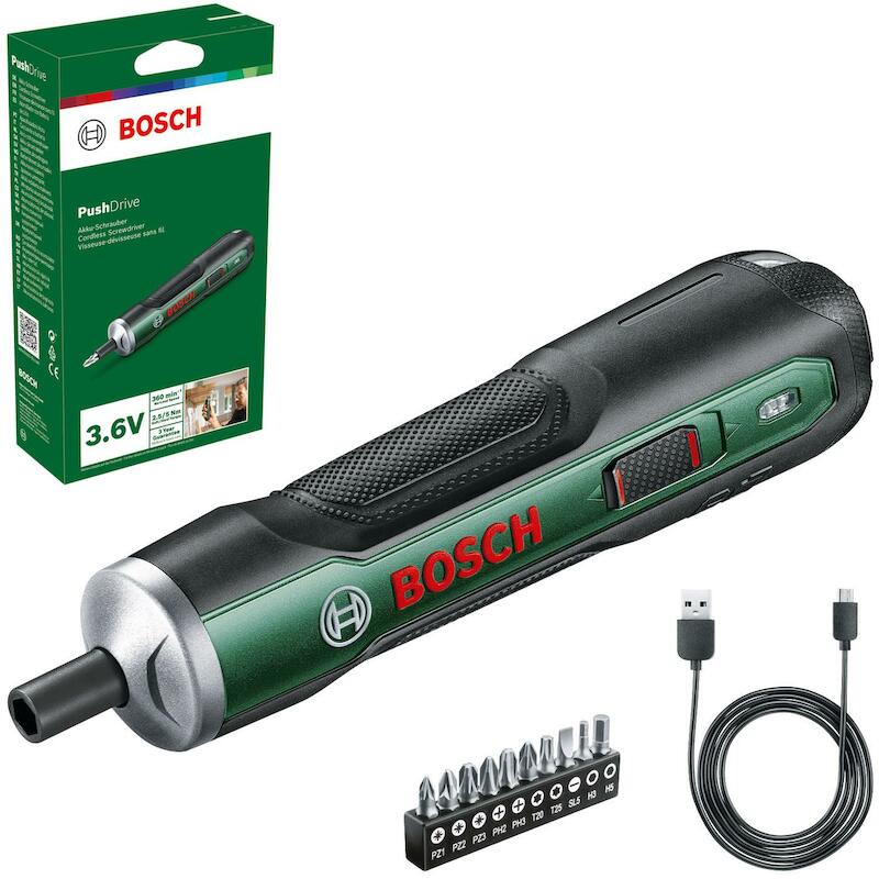 VISSEUSE/ACCU 3,6V/1,5AH    PUSHDRIVE        BOSCH