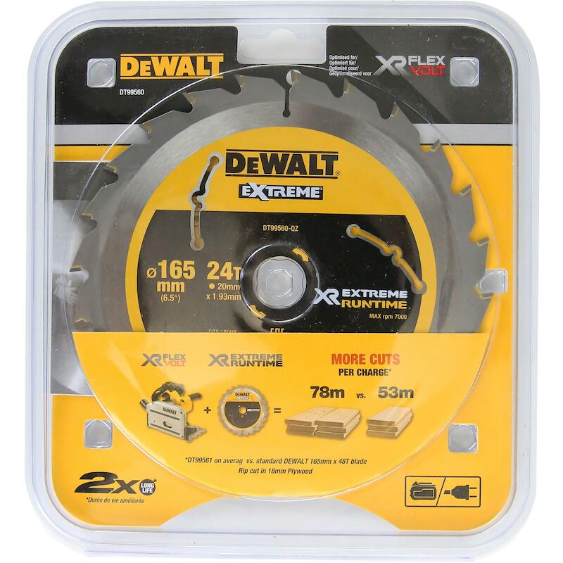 LAME SCIE CIRC.165X20 XTREM.DT99560-QZ 24D  DEWALT