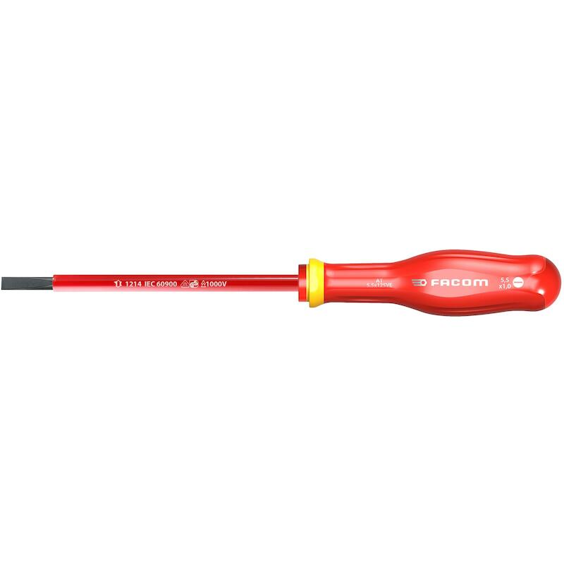 Facom - VDE-schroevendraaier sleuf - ProTwist - AT5.5X125VE - 5,5 x 125 mm - 1.000 V - 02947489