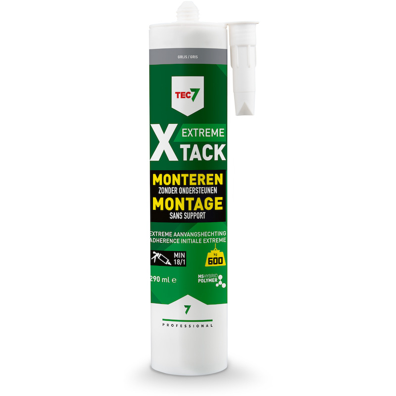 MS-POLYMÈRE PUISSANT GRIS   X-TACK - 290ML    TEC7