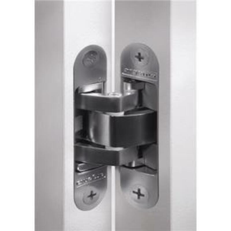 REGELB.SCHARNIER CHROOM MAT INVISIBLE SMALL ARGENT
