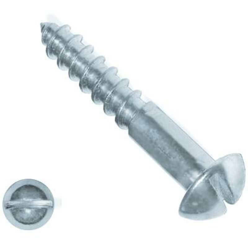 HOUTSCHROEF SLEUF BOLKOP - DIN 96 - 5 X 30 MM - VERZINKT
