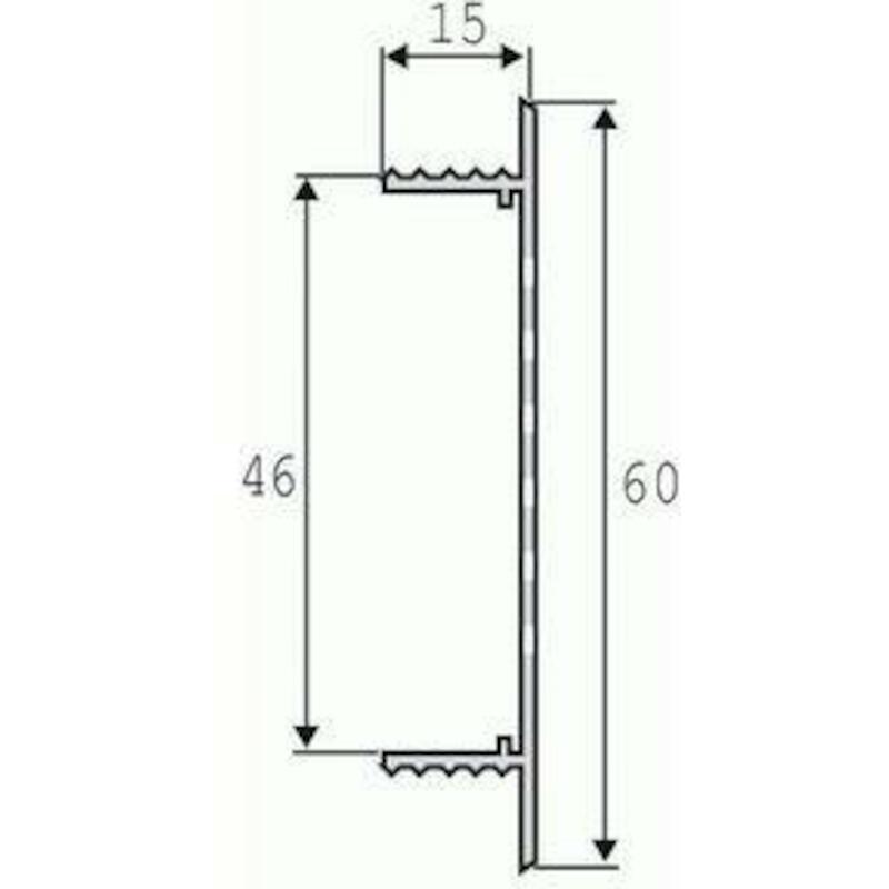 VENTILATIESTRIP RAL9010 X   381 400X60      RENSON