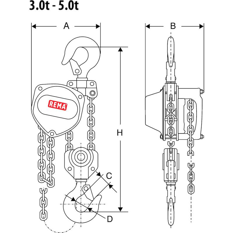 HANDTAKEL 3000KG/5M         X-CH              REMA