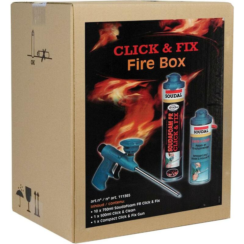 PU-SCHUIM(10ST) + PISTOOL   SOUDAFOAM FIRE BOX