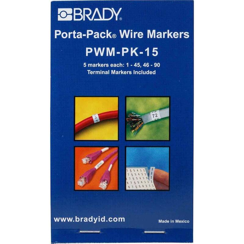 DRAADMERKERBOEKJE - BRADY 031215 - ZWART OP WIT
