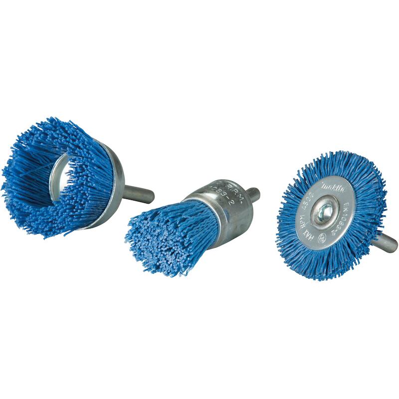 BORSTELSET OP STIFT S6 P240 D-70758 NYLON (3ST)MAK