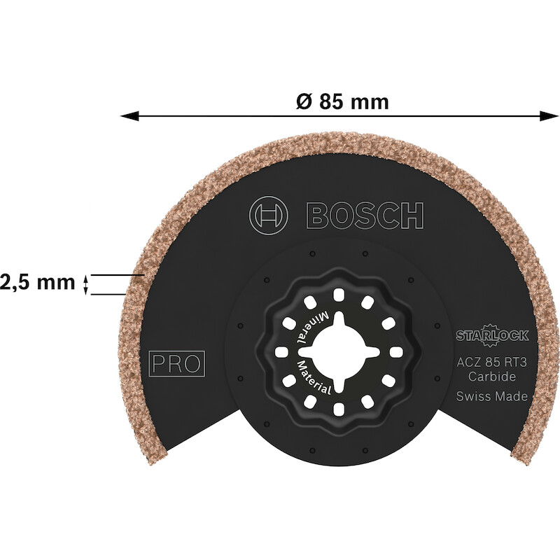 LAME SCIE SEGMENT 85MM      2608669121  (10PC) BOS