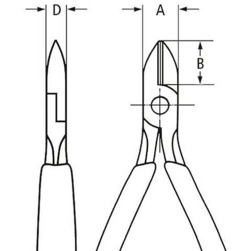 ELEKTRONICA ZIJKNIPTANG ESD 79 62 - 125MM   KNIPEX