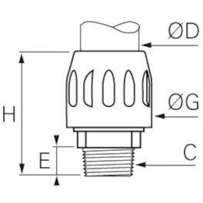 PIQ.MÂLE DROIT 25X1"BSPT    6605 25 34    TRANSAIR