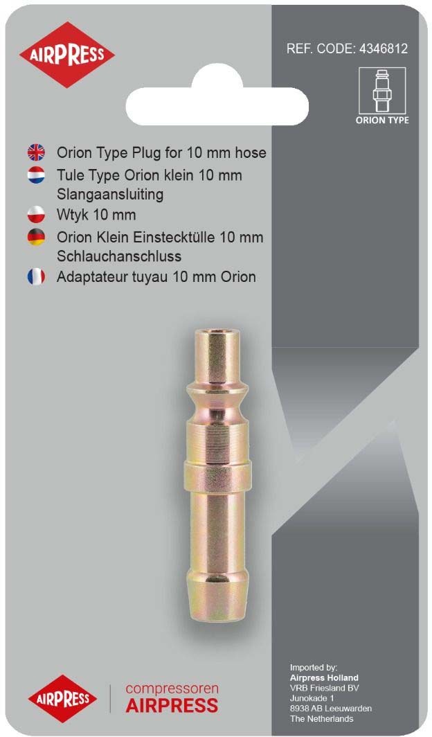 EMBOUT ENCLIQ.10MM/EMB.     46812 LAITON  AIRPRESS