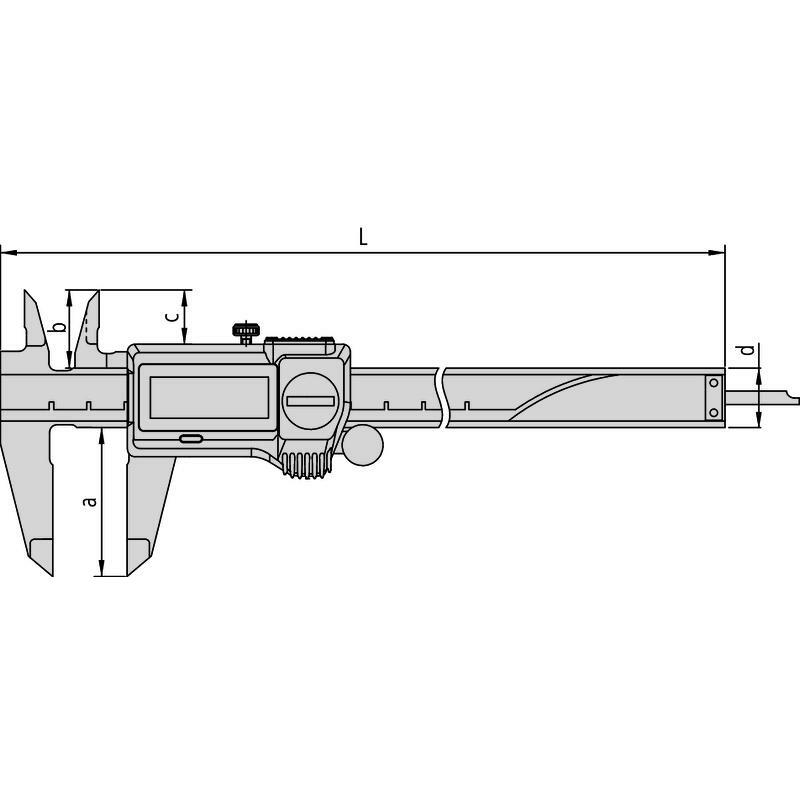 PIED A COU.0-150MM DIG.IP67 500-706-20 0,01MM MITU
