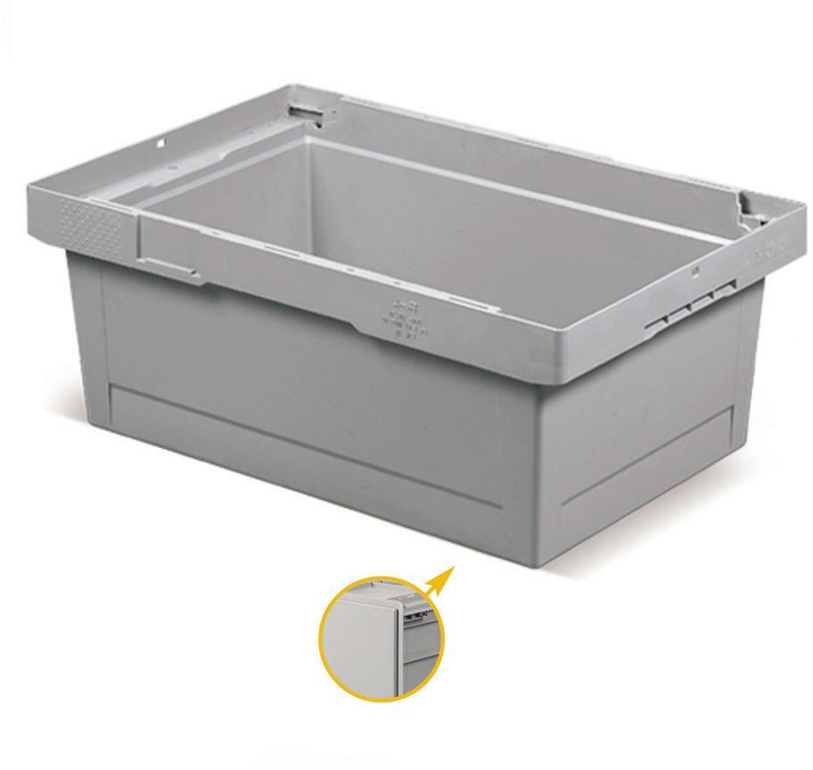BAC EMPILABLE FPD6851A001 600X225 GRIS FONCÉ  FAMI
