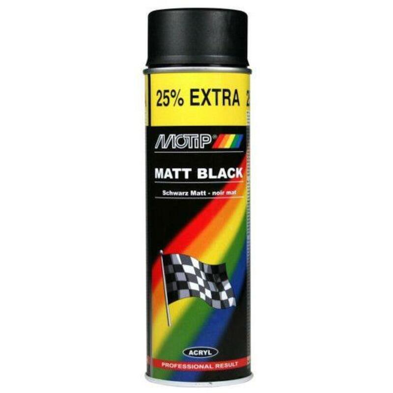 ACR.LAK ZWART MAT 500ML     4006  - RAL9005  MOTIP