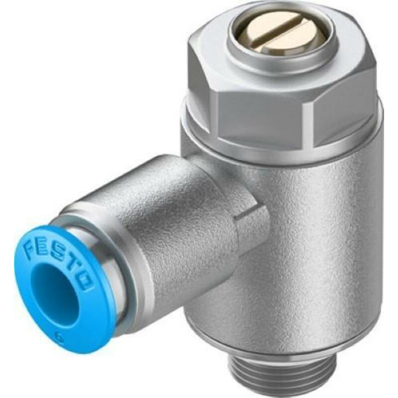 SMOORVENTIEL MET TERUGSLAGKLEP GRLA-1/8-QS-6-MF-D (537075) FESTO