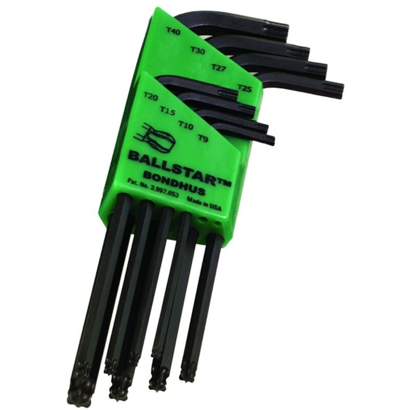 JEU CLÉS MÂLE TORX BONDHUS T9-T40 LTX8