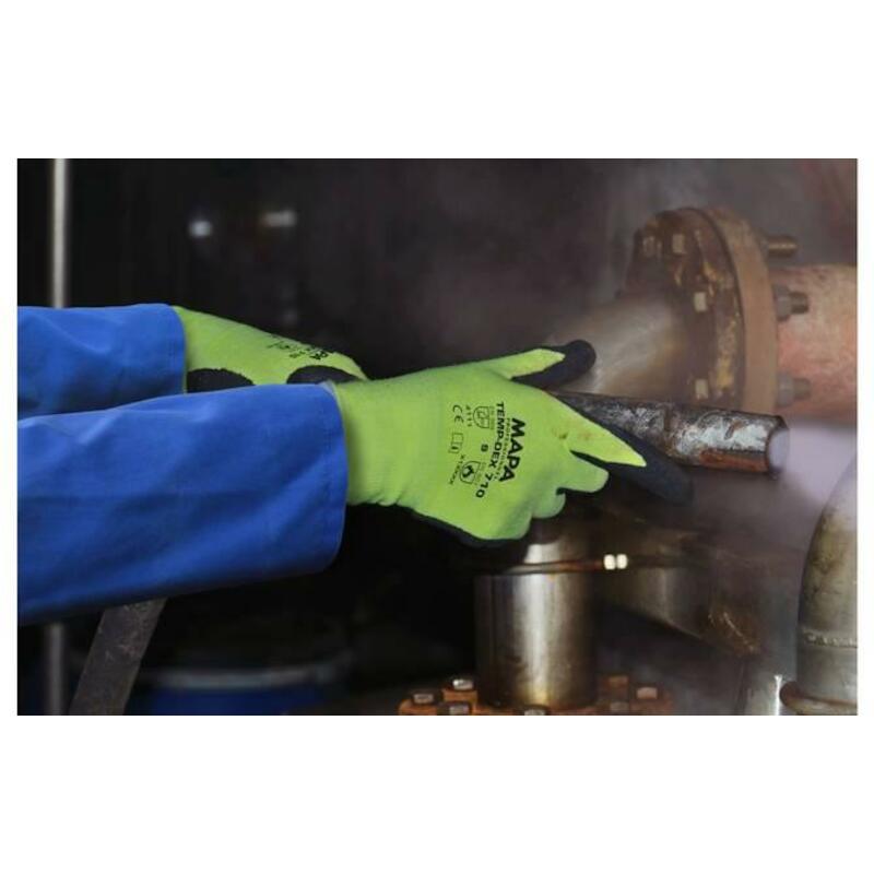 GANT NITRILE JAUNE/NOIR     TEMPDEX 710    11 MAPA