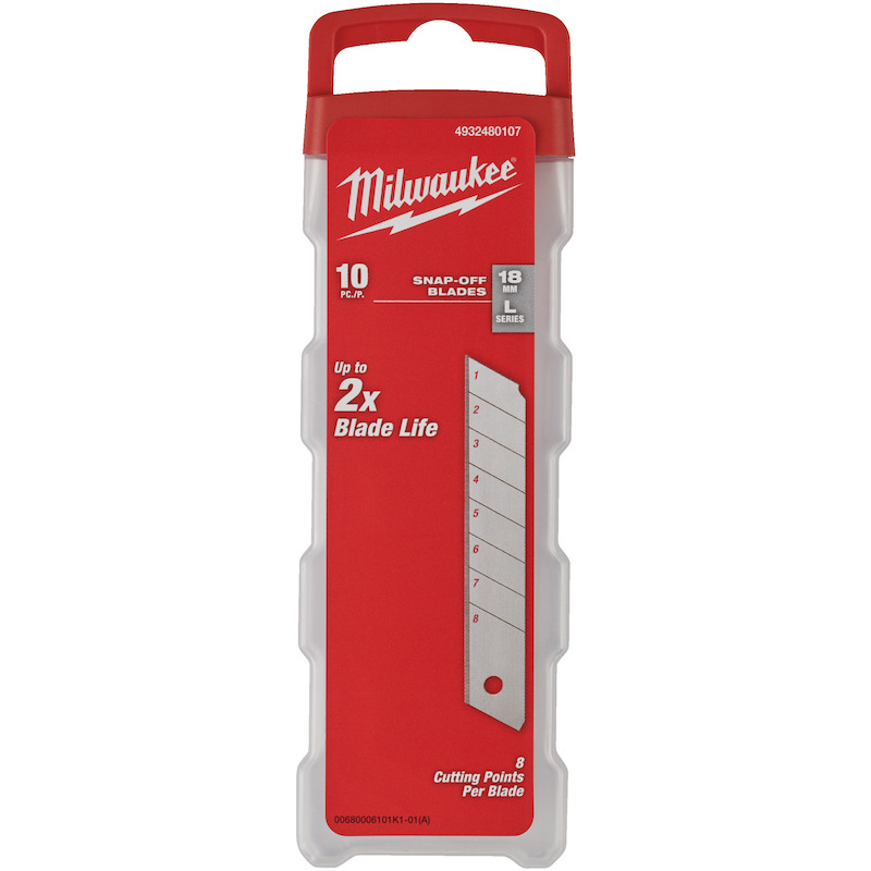 SCHUIFMESJE 18MM            4932480107 (10ST) MILW