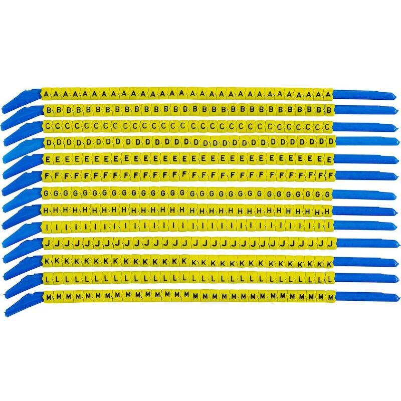 MARQUEUR 'A-M' NOIR/JAUNE   135125(390)      BRADY
