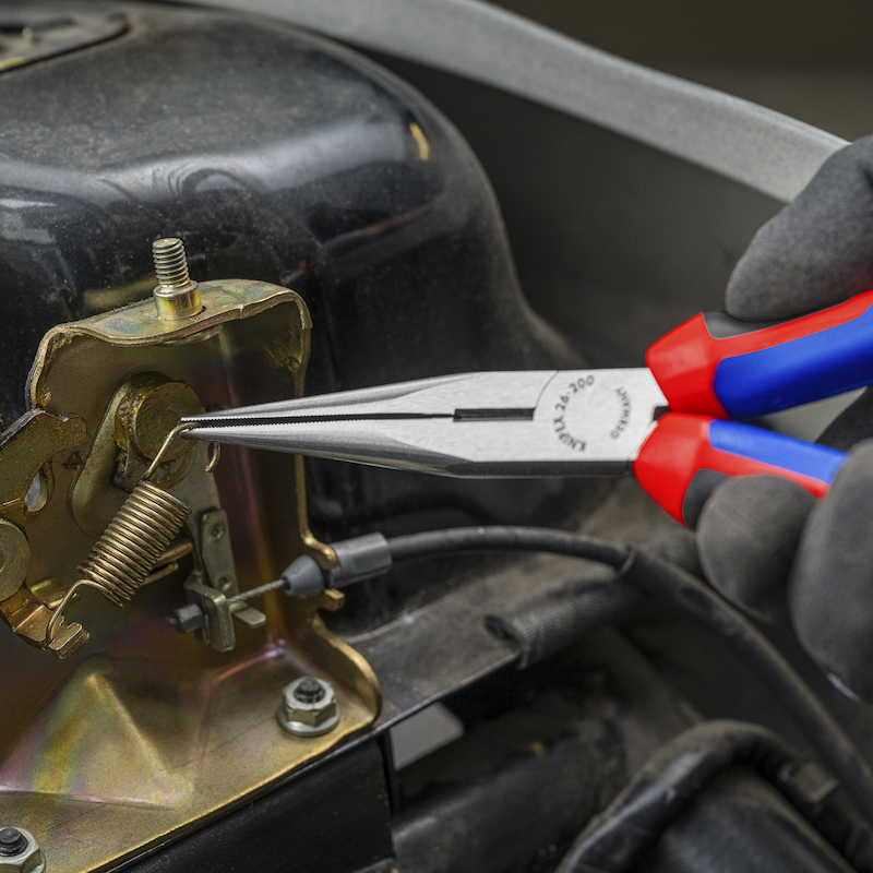 PINCE DEMI-RONDE DROITE     26 12 - 200MM   KNIPEX