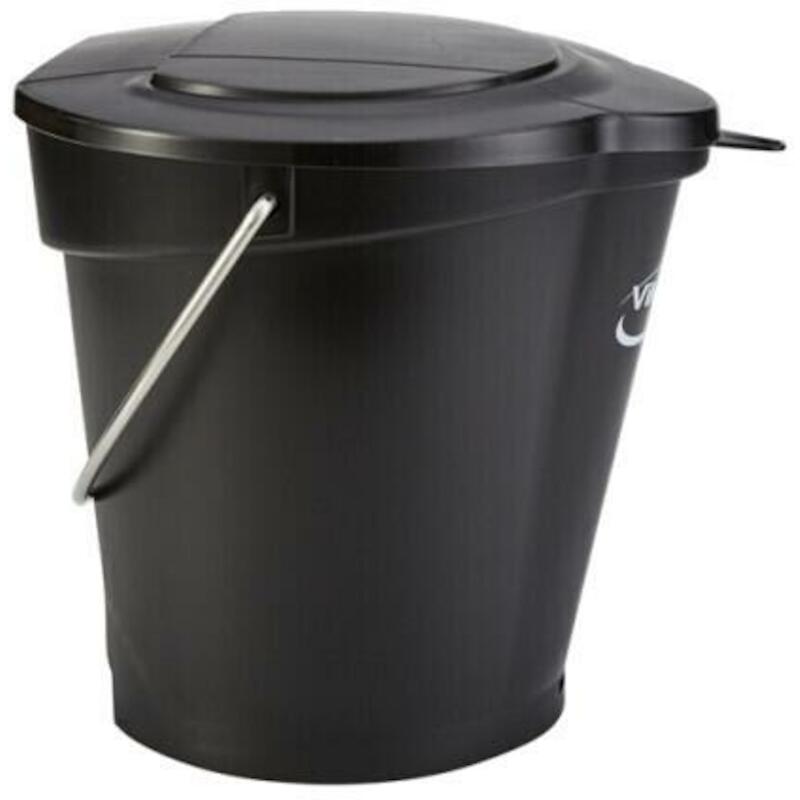 SEAU PP INOX NOIR           5688/9  6L       VIKAN