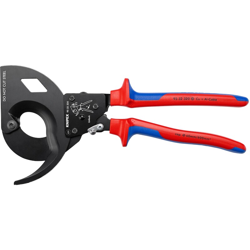 COUPE-CÂBLE À CLIQUET       95 32 320       KNIPEX