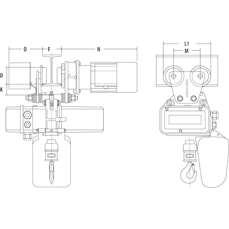 E-LOOPKAT 220-300MM 24V     EFS2000KG-5  - 2000KG
