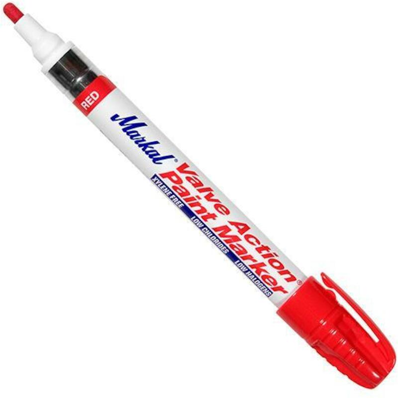 MARQUEUR PEINTURE ROUGE     VALVE ACTION    MARKAL