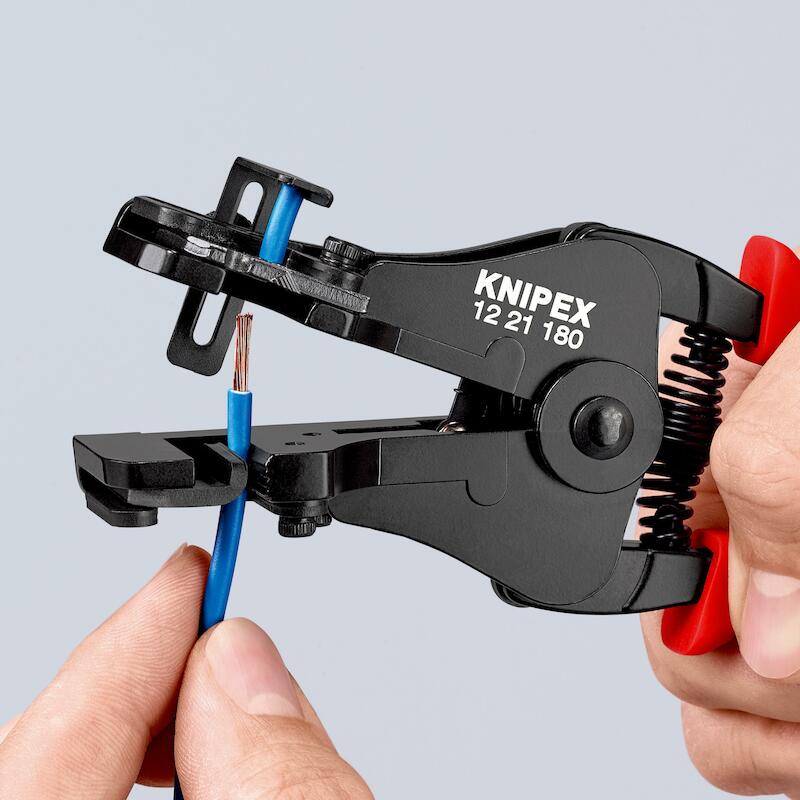 PINCE À DÉNUDER AUTOMATIQUE 12 21 - 180MM   KNIPEX